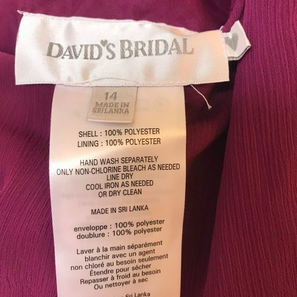 Burgundy Chiffon Halter Dress - Size 12 or 14 - Picture 5 of 7